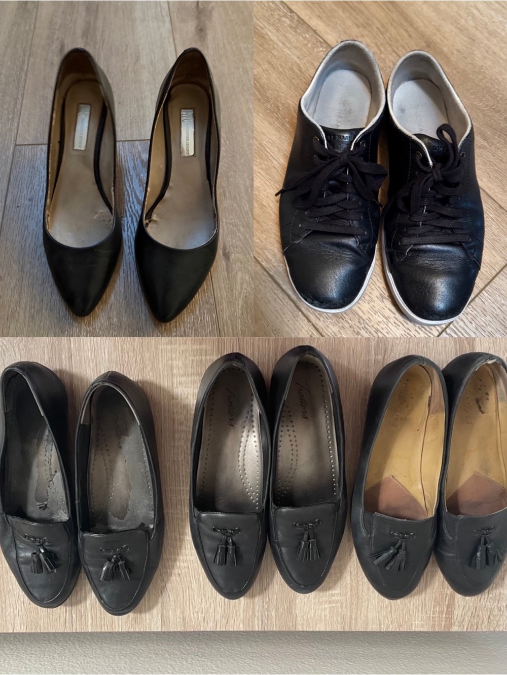 5 item work shoes office heels bundle Cole Haan Black Women's Flats & Sneakers